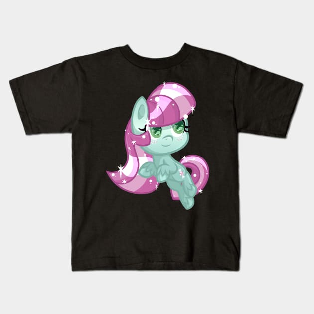Pony Life Minty Kids T-Shirt by SketchedCrow